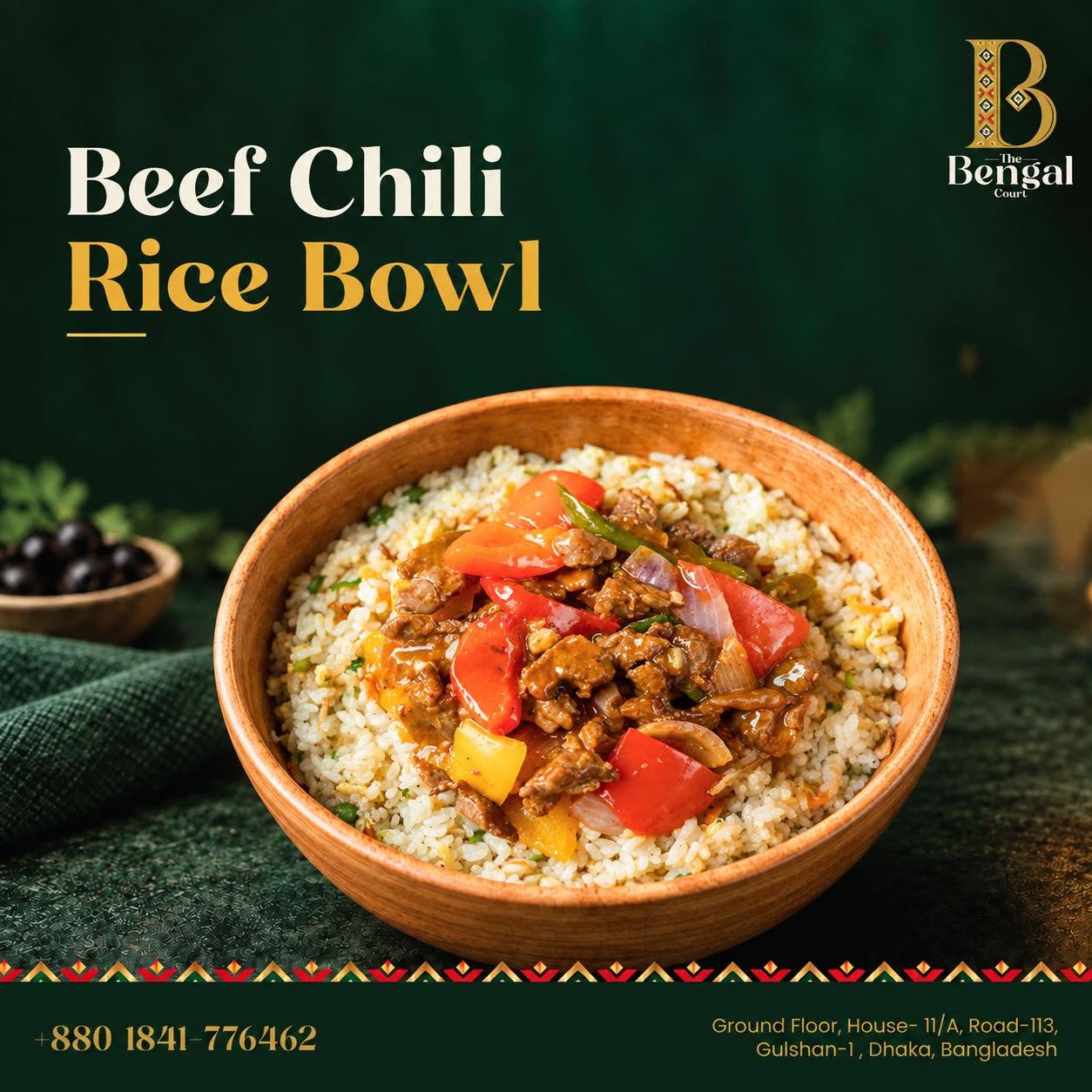 Chili Beef Rice Bowl